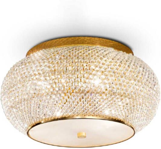 Ideal Lux Pasha' Plafondlamp Metaal E14 Goud