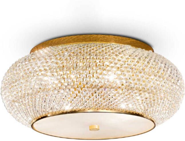 Ideal Lux Pasha' Plafondlamp Metaal E14 Goud