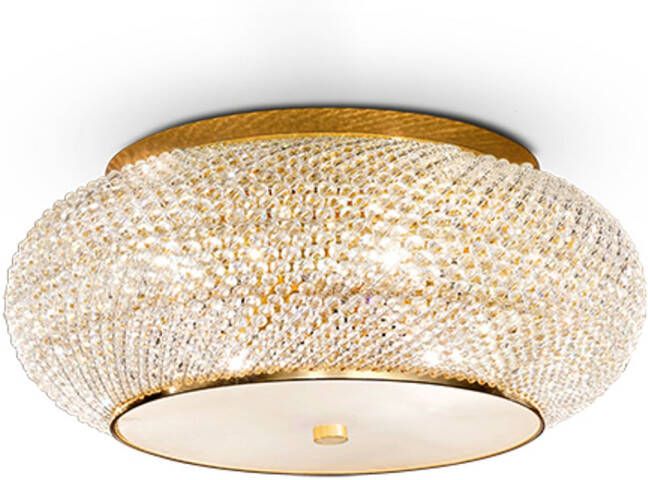 Ideal Lux Pasha' Plafondlamp Metaal E14 Goud