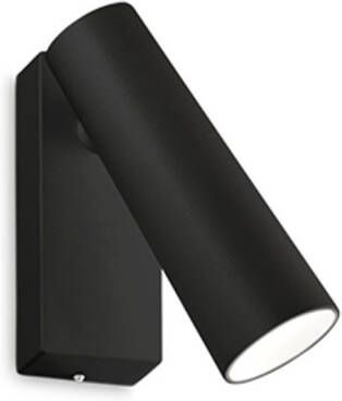 Ideal Lux Pipe Wandlamp Metaal Led Zwart