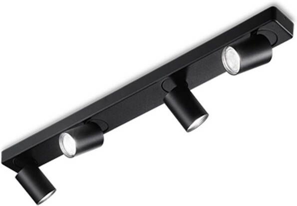 Ideal Lux Rudy Plafondlamp Metaal Gu10 Zwart