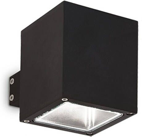 Ideal Lux Snif Square Wandlamp Aluminium G9 Zwart