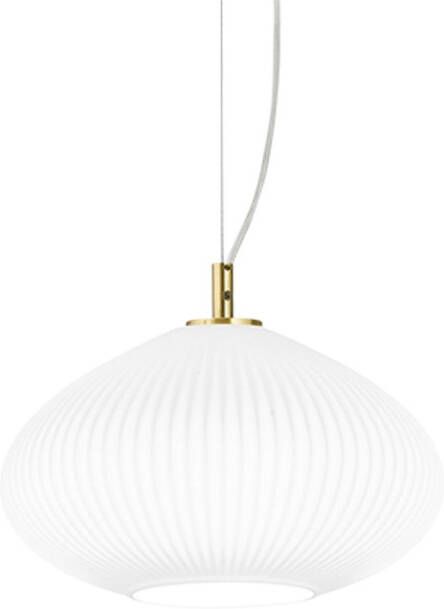 Ideal Lux Moderne Plisse' E14 Hanglamp Messing