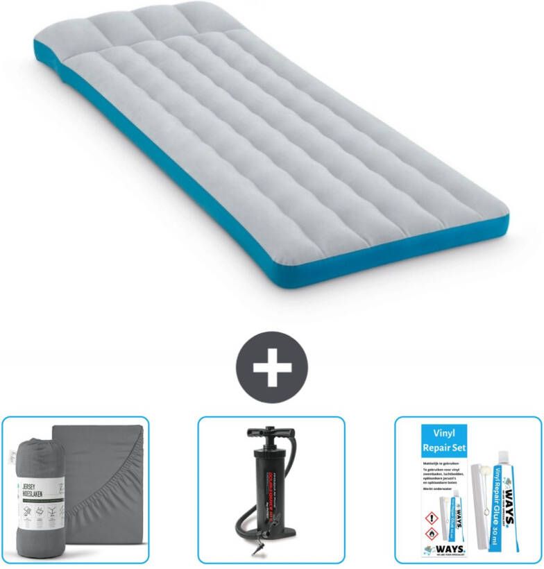 Intex Campingmat Twijfelaar 72 X 189 X 20 Cm Blauw Inclusief Accessoires Cb11