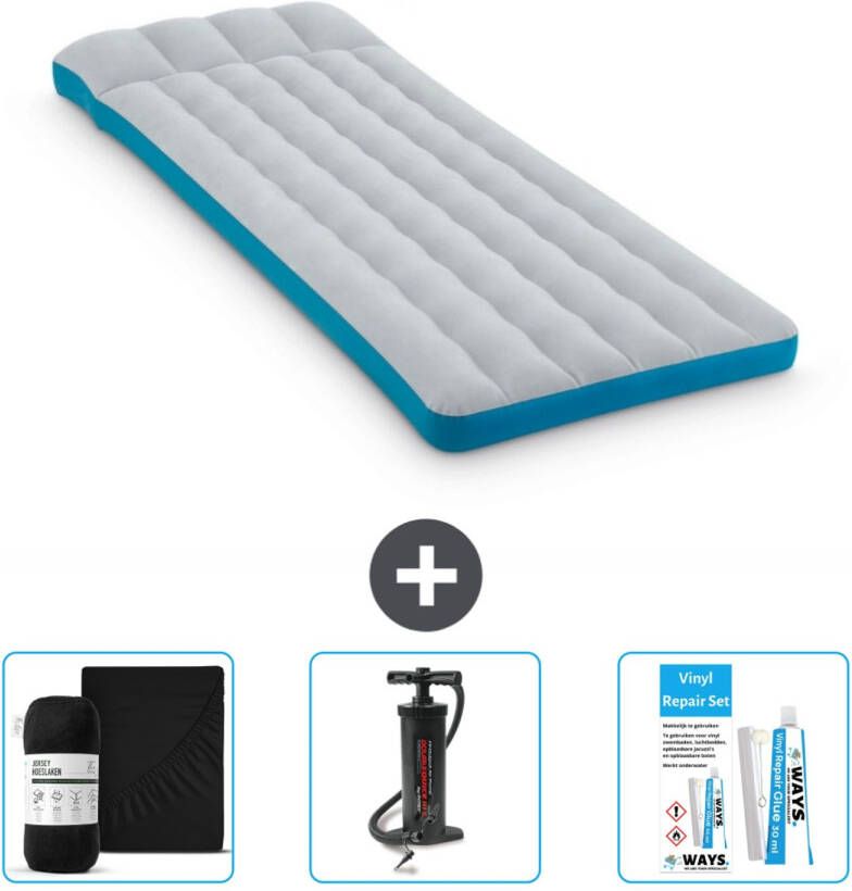 Intex Campingmat Twijfelaar 72 X 189 X 20 Cm Blauw Inclusief Accessoires Cb7