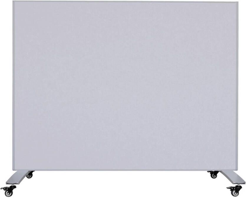 IVOL Mobiele Scheidingswand Akoestisch Paneel whiteboard 160x120 Cm Licht Grijs wit