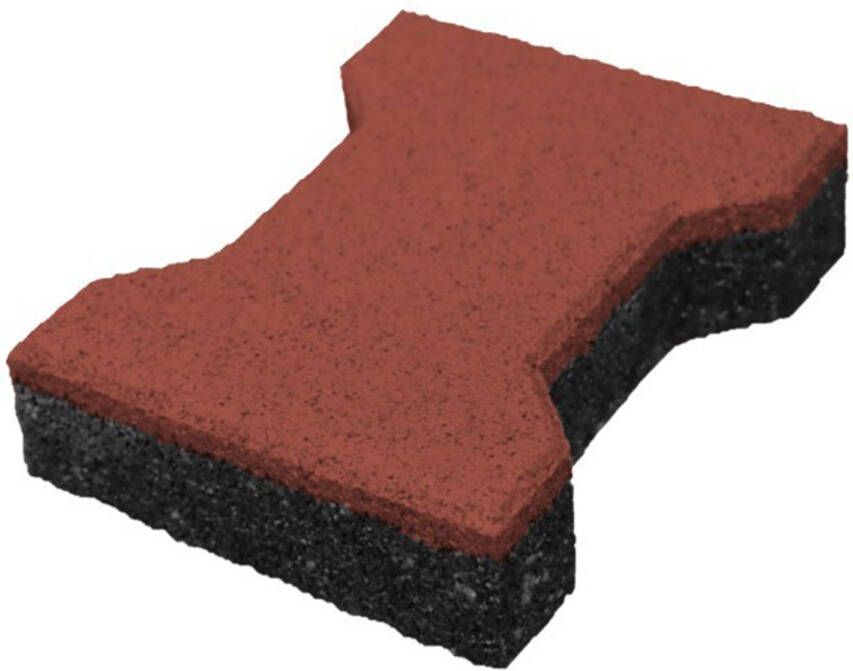 IVOL Rubber Klinker 43 Mm Rood 20x16 Cm