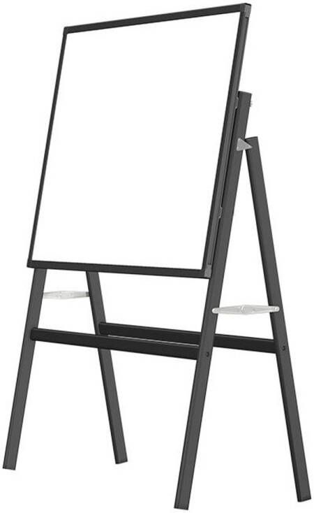 IVOL Whiteboard Op Statief Magnetisch 150x90 Cm Zwart