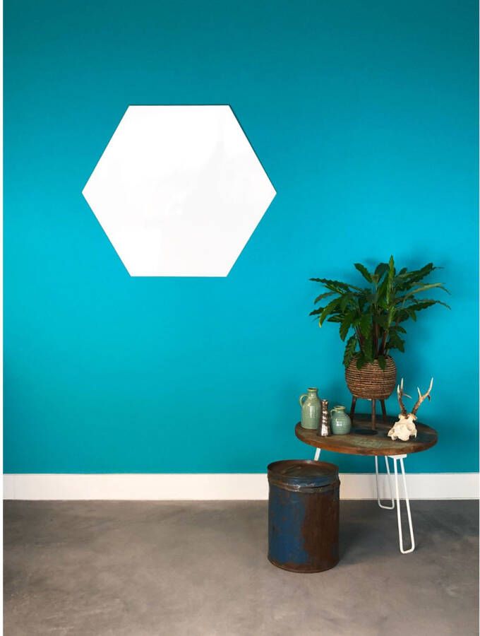 IVOL Whiteboard Zonder Rand Hexagon 100 Cm Magneetbord