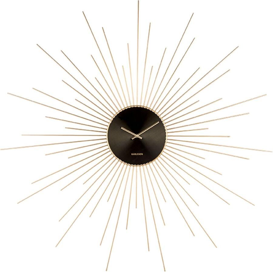 Karlsson Klok Wandklok Extreme Peony XXL goud diameter 95 cm