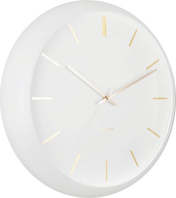 Karlsson Wandklok Globe silent movement 40 cm wit - Foto 2