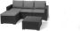 Allibert California Chaise Longue Loungeset 3-4 personen Grafiet - Thumbnail 2