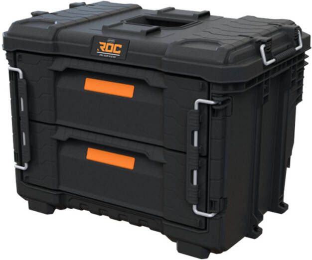 Keter Pro Gear XL Gereedschapskoffer met lades 56x37x41 cm Zwart