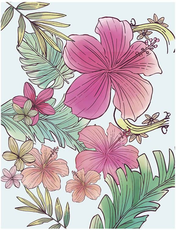 Komar Poster Ariel Bloemen 40 X 50 Cm