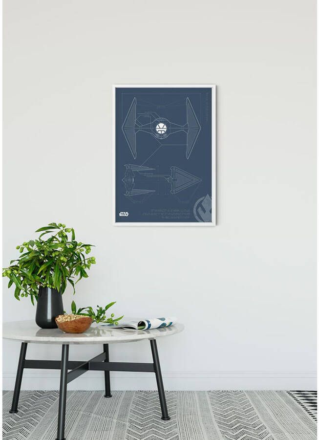 Komar Poster Star Wars Blauwdruk Sith Tie-fighter 50 X 70 Cm