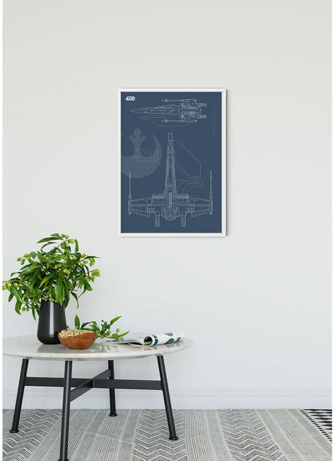 Komar Poster Star Wars Blauwdruk X -wing 50 X 70 Cm