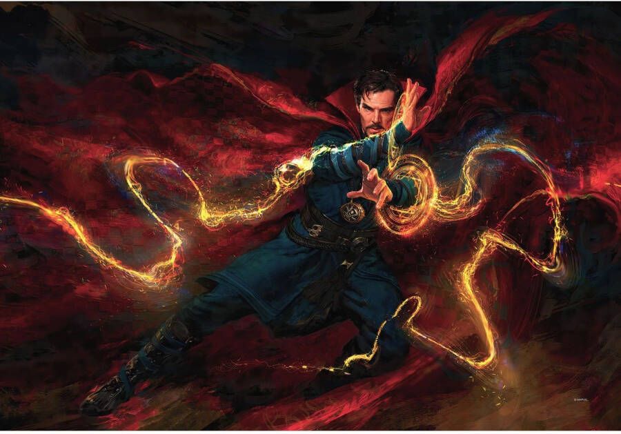 Komar Vlies Op Frame Doctor Strange Tovenaar Rood 60 Cm X 40 Cm 612826