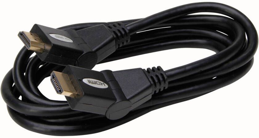 Kopp Hdmi Kabel + Roterende Stekkers 1 8m