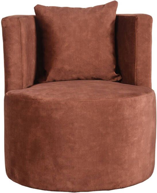 LABEL51 Fauteuil Evy 65x65x75 Cm Rust Velours