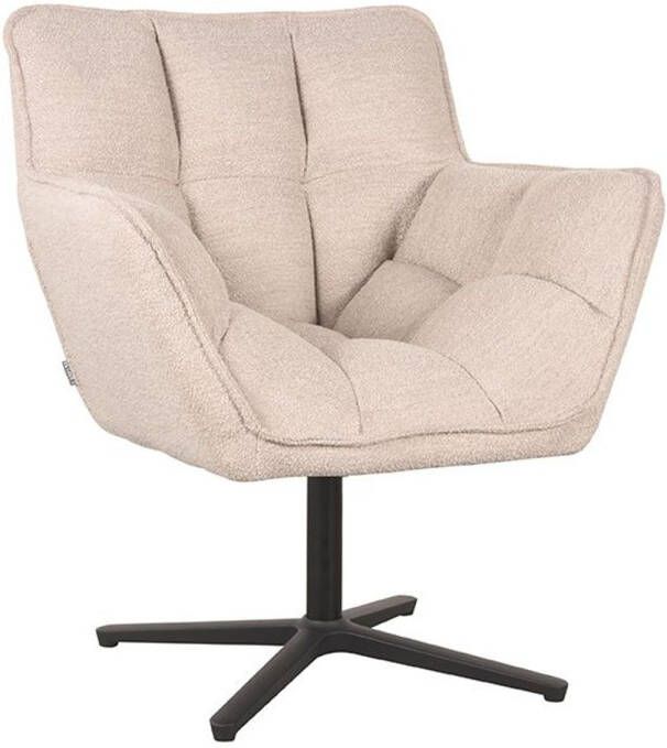 LABEL51 Fauteuil Ian 76x72x87 Cm Naturel Boucle