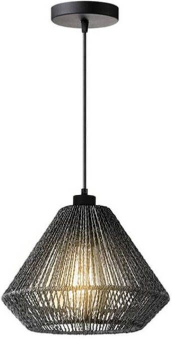 LABEL51 Hanglamp Ibiza Diamond 1-lichts 25x25x150cm Zwart