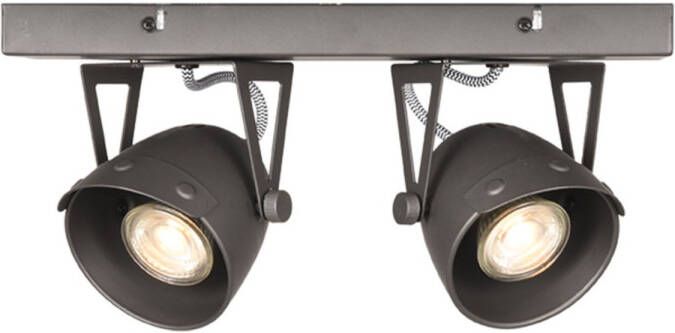 LABEL51 Spot Cap Led Grijs Metaal 2 Lichts