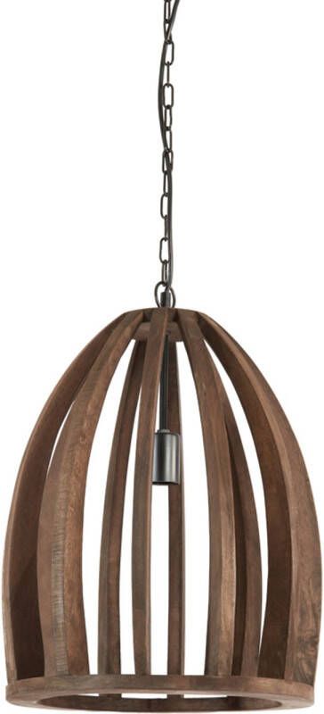 Light & Living Light&living Hanglamp Ø38x46 cm HARANKA hout chocolade bruin