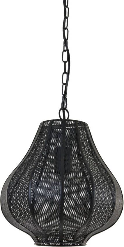Light & Living Hanglamp 'Micha' 27cm kleur Mat Zwart
