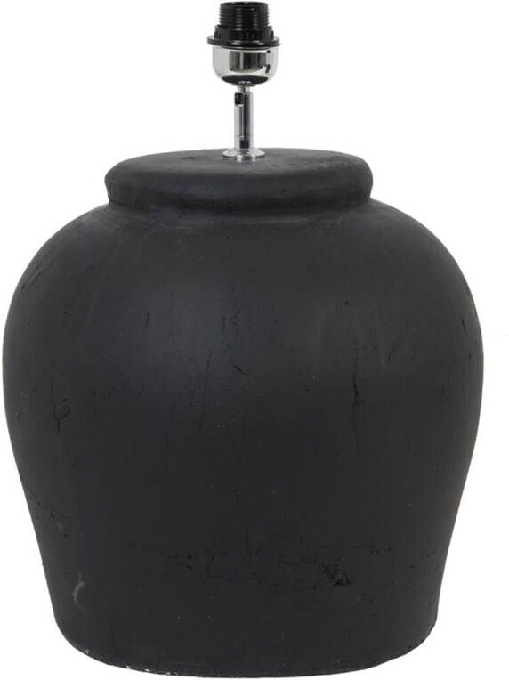 Light & Living Tafellamp Etna Keramiek 50cm Mat Zwart (excl. kap)