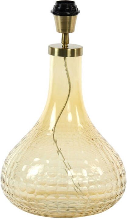 Light & Living Maeko Lampvoet 25x42 cm glas amber antiek brons Modern 2 jaar garantie