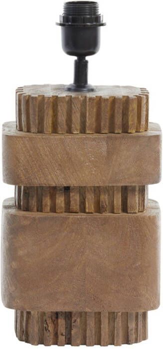 Light & Living Tafellamp Sakura Mangohout 37cm Mat Bruin (excl. kap)