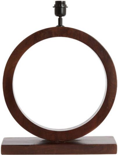 Light & Living Tafellamp Tinar Mangohout 55cm Mat Bruin (excl. kap)