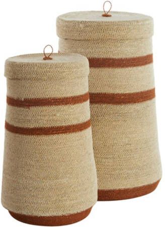 Light & Living Mand BELLAGIO Ø33x52cm Wit Set van 2