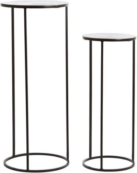 Light & Living Zuil Primo Ø41x101cm Zwart Set Van 2