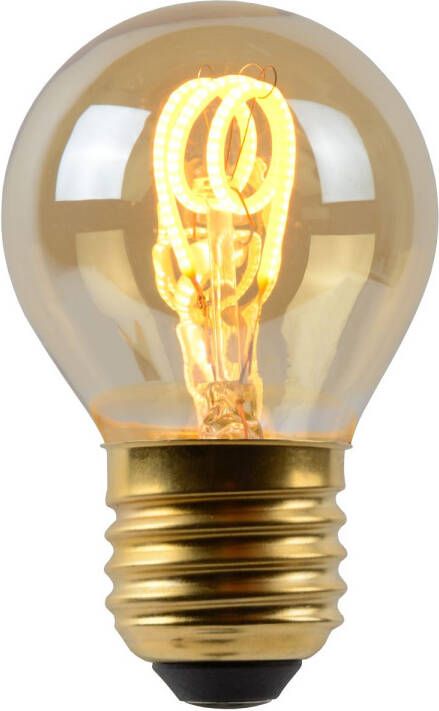 Lucide G45 Filament lamp Ø 4 5 cm LED Dimb. E27 1x3W 2200K Amber