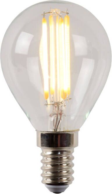 Lucide P45 Filament lamp Ø 4 5 cm LED Dimb. E14 1x4W 2700K Transpar