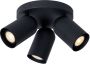 Lucide PUNCH Plafondspot Ø 21 cm 3xGU10 Zwart - Thumbnail 2