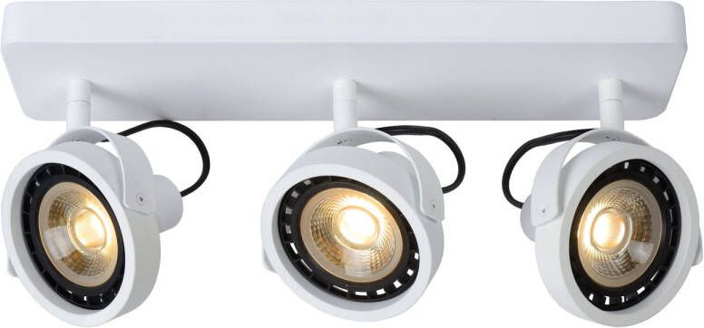 Lucide TALA LED Plafondspot LED Dim to warm GU10 3x12W 2200K 3000K Wit