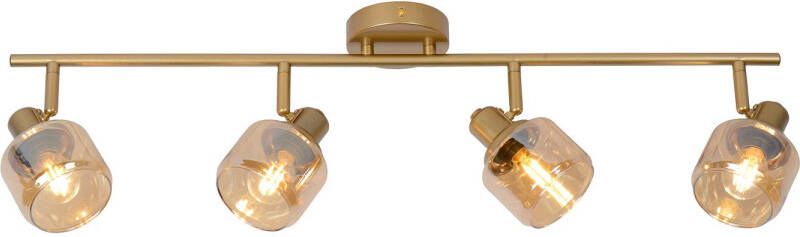 Lucide BJORN Plafondspot 4xE14 Mat Goud Messing