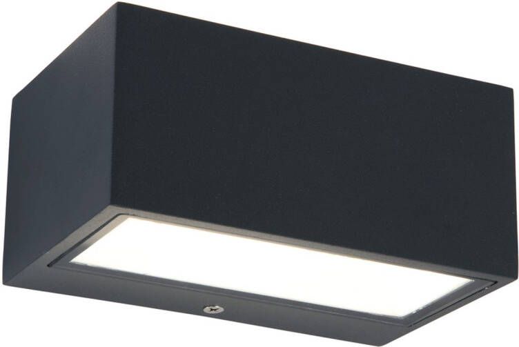 ECO-Light LUTEC Gemini small wandlamp 1-lichts donkergrijs IP54