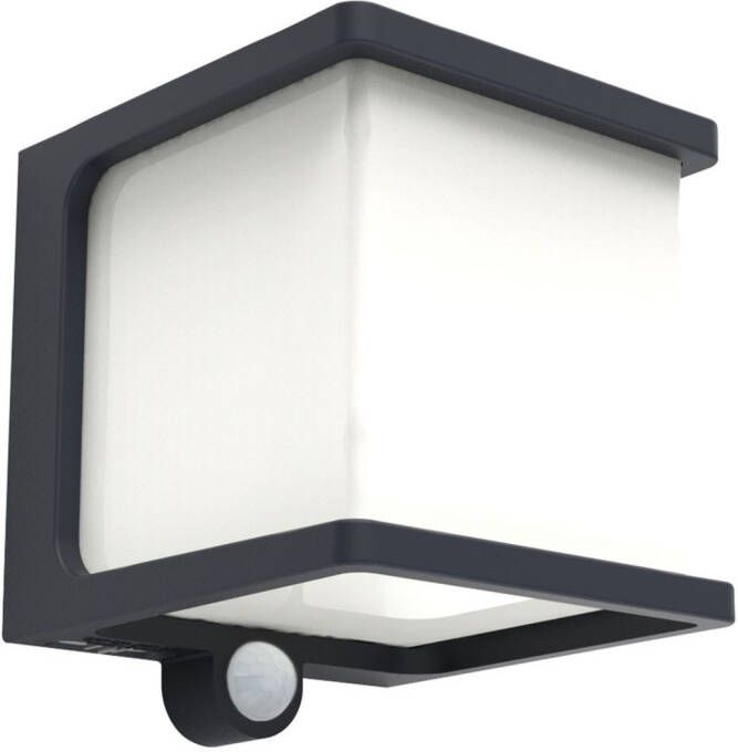 Lutec Solar Wandlamp Doblo Antraciet 8w Met Sensor