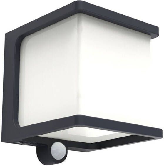 Lutec Solar Wandlamp Doblo Antraciet 8w Met Sensor