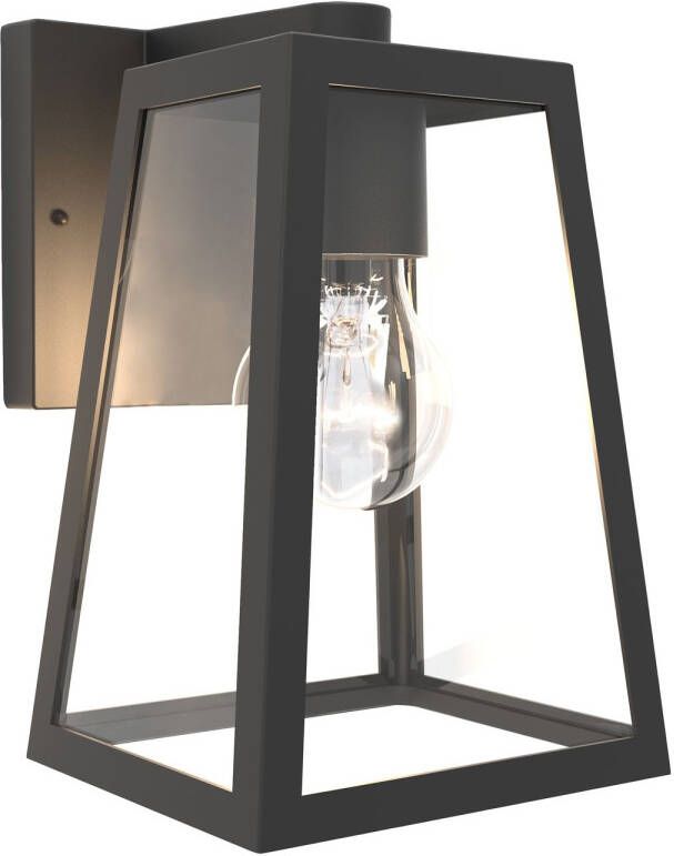 Lutec Wandlamp Fia Zwart E27