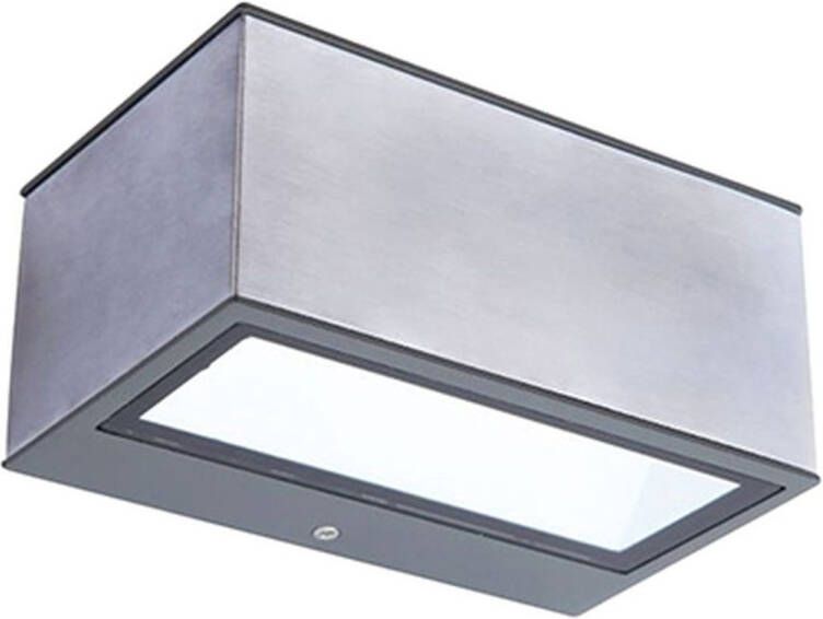 Lutec Wandlamp Gemini 10 5w 700lm Up & Down Lichtbundel Antraciet -4000k