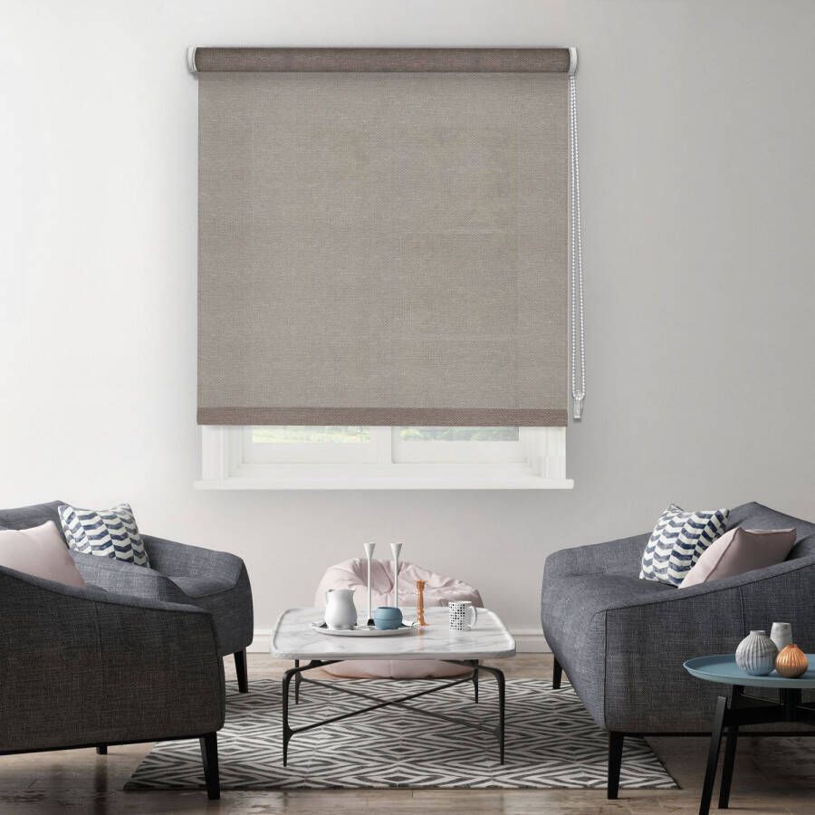 Madeco 1252 Ancona Lichtdoorlatend Rolgordijn Taupe 150x190cm