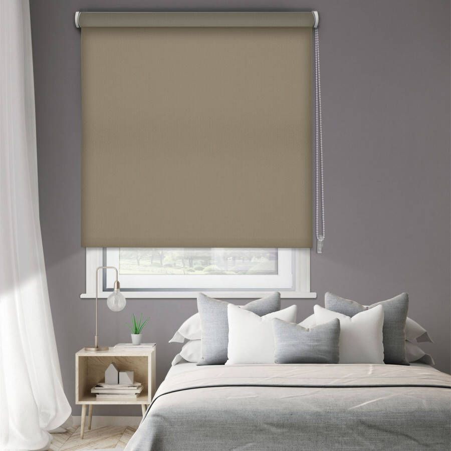 Madeco 1423 Verduisterend Rolgordijn Taupe 120x190cm