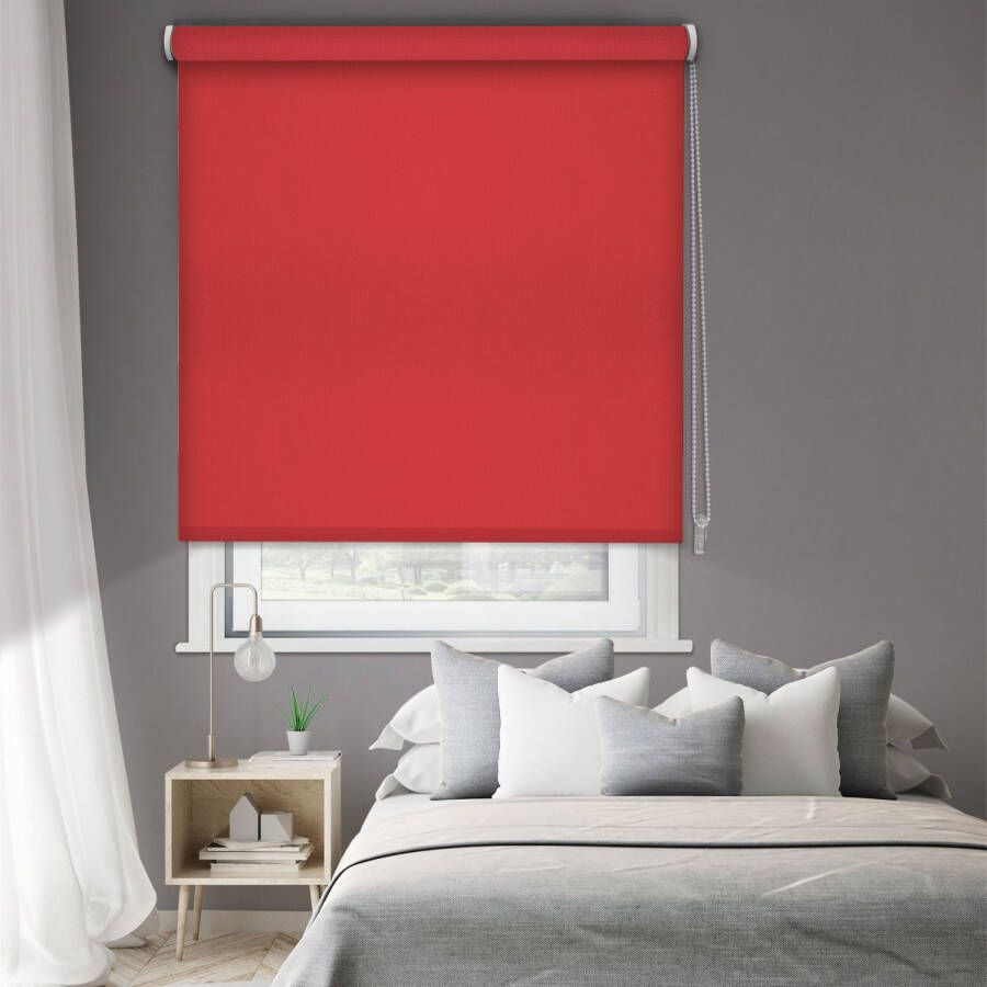 Madeco 1451 Verduisterend Rolgordijn Rood 150x190cm