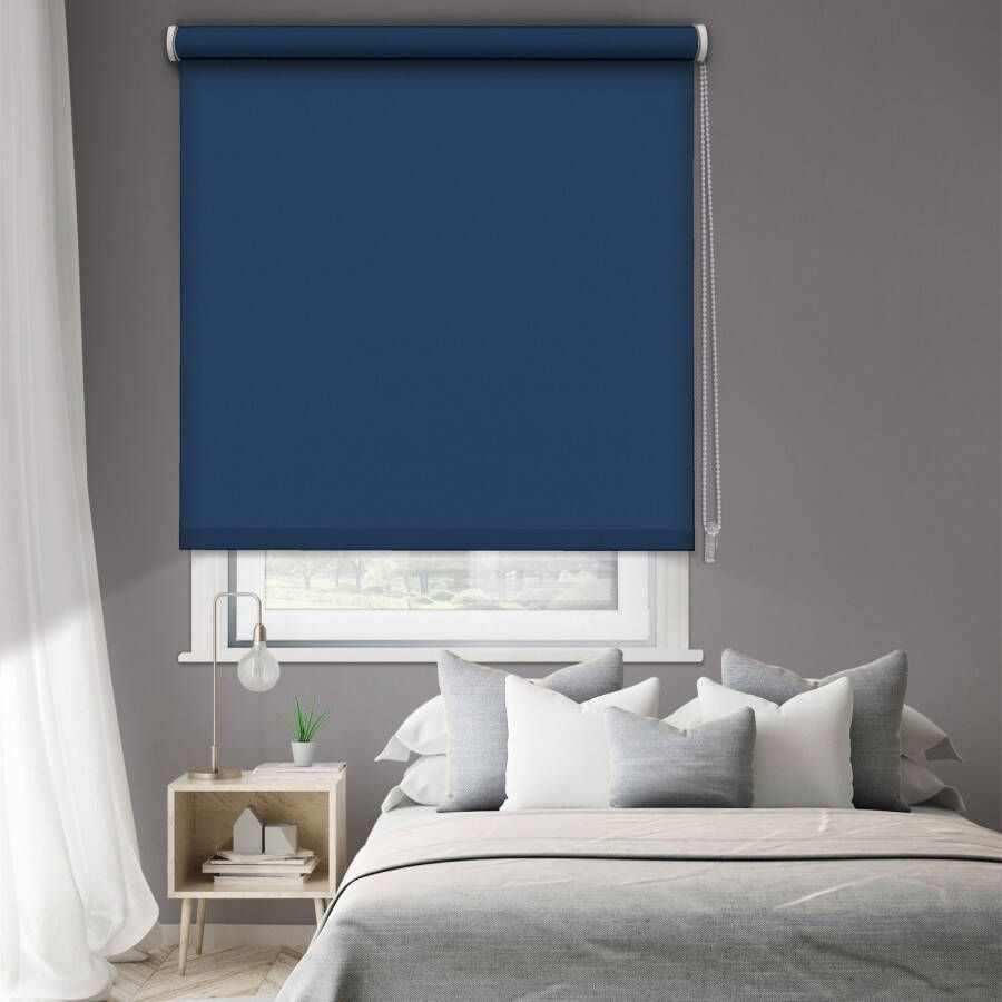 Madeco 1491 Verduisterend Rolgordijn Blauw 120x190cm