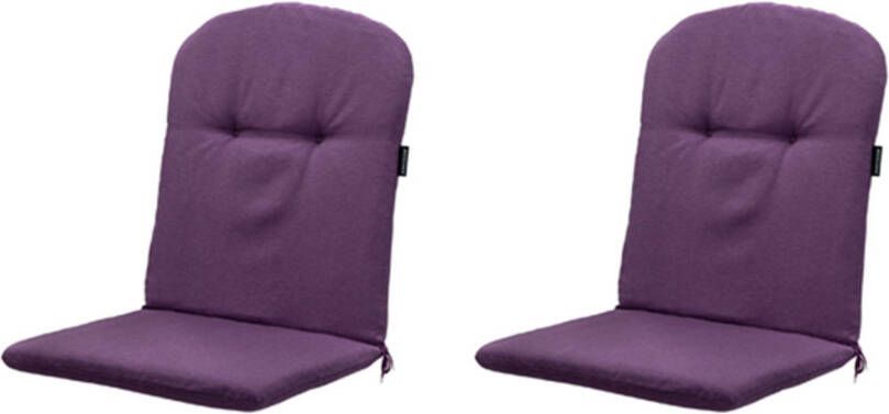 Madison Kuipstoelkussen Hoge Rug Panama Purple 45x96cm 2 Stuks
