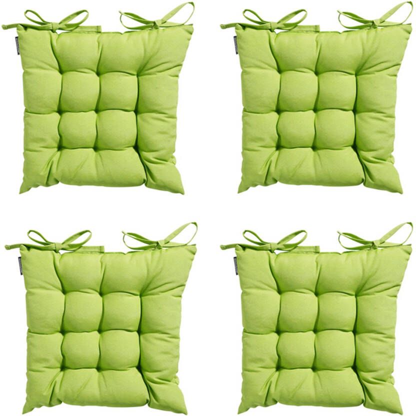 Madison Toscane Kussen Panama Lime 46x46 Groen 4 Stuks